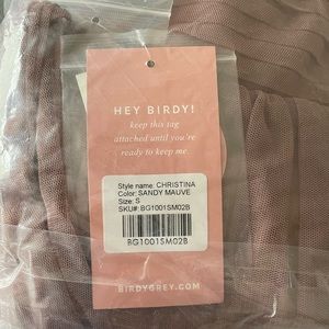 Birdy Grey Sandy Mauve Christina Convertible Bridesmaid Dress SMALL